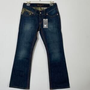 Cruel Girl Jeans Size 5 S Camryn Ultra Low Rise Slim Fit Super Boot Leg Western